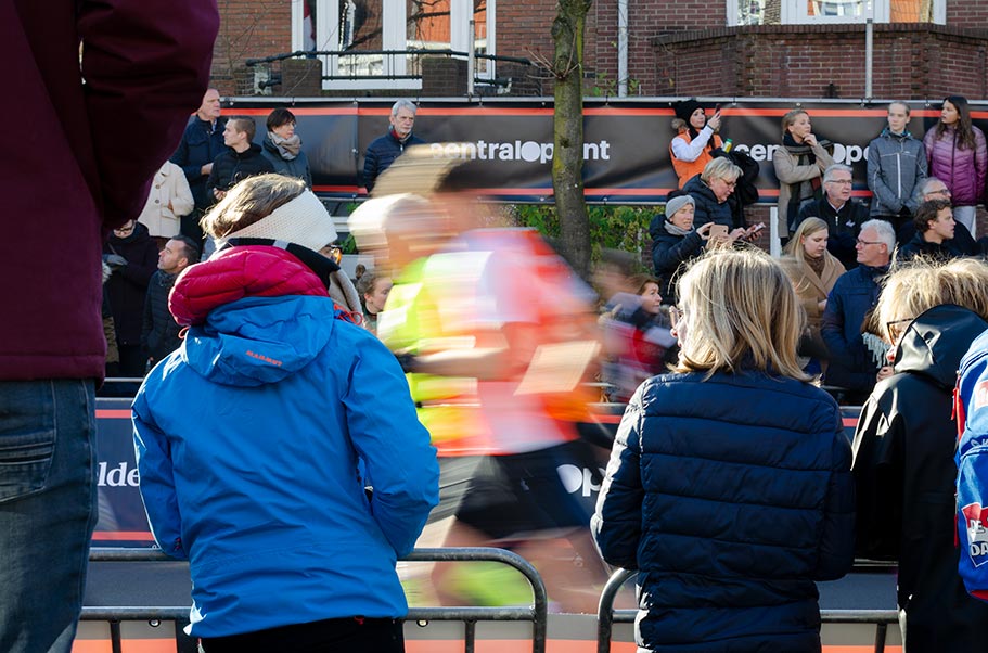 Succes voor alle lopers vanuit het publiek