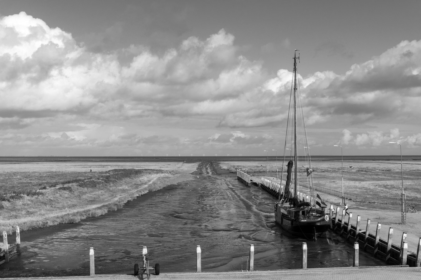 Willem Jacob in de haven van Noordpolderzijl